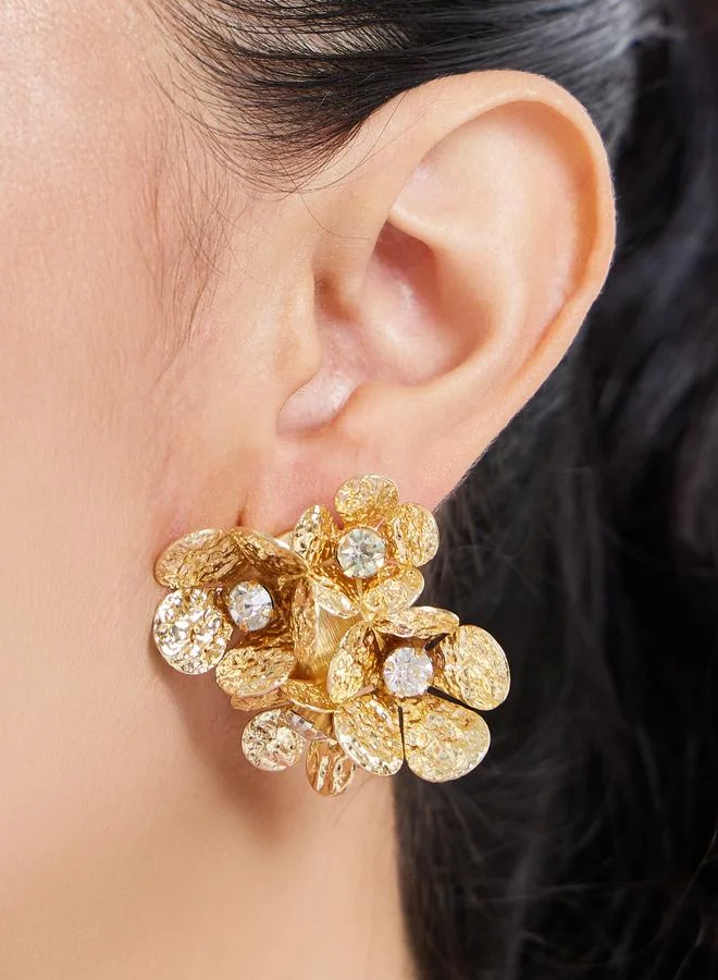 ستايلي أقراط صغيرة على شكل زهرة